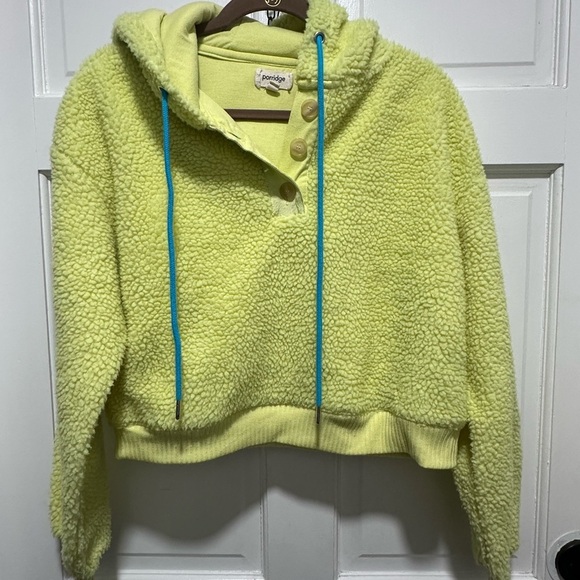 Anthropologie Porridge Quinn Sherpa Fleece Hoodie Size XS EUX - Picture 3 of 4